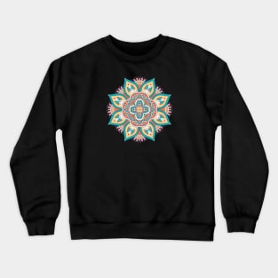 mandala-design, mandala-art, geometric, abstract, mandala and spirituality, colorful, rainbow, mandala pattern, mandala flower patterns, Flower Mandala ,Spirituality Crewneck Sweatshirt